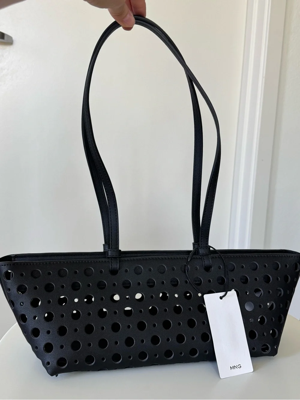MANGO DIE-CUT SHOULDER BAG - NWT!